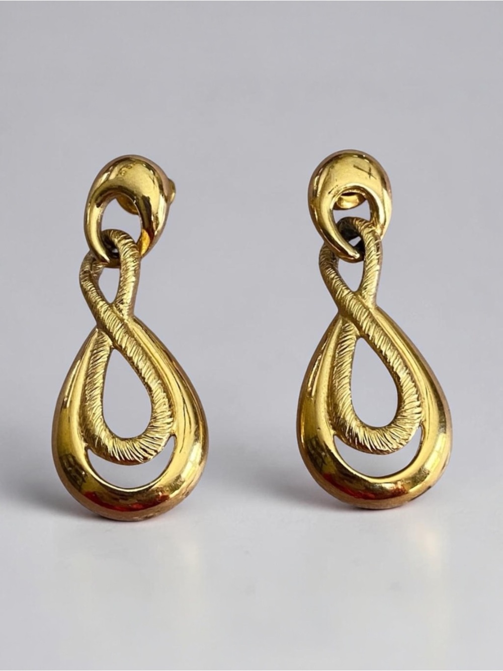 Napier Gold Loop Earrings